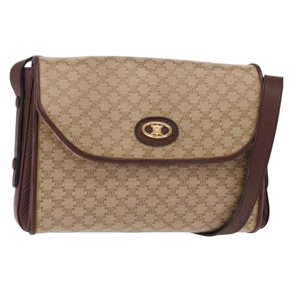 Celine Vintage Macadam Canvas and Leather